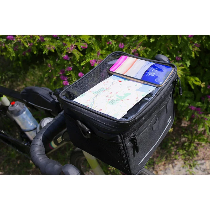 Zefal handlebar bag with removable map holder
