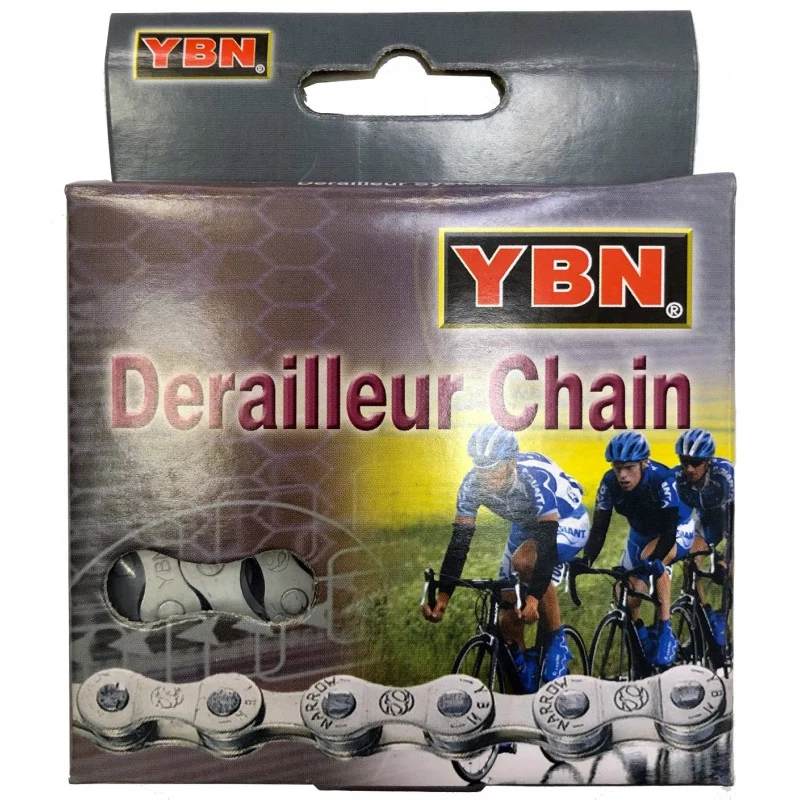 Anti-rust YBN chain for 5 or 6 speed bicycles