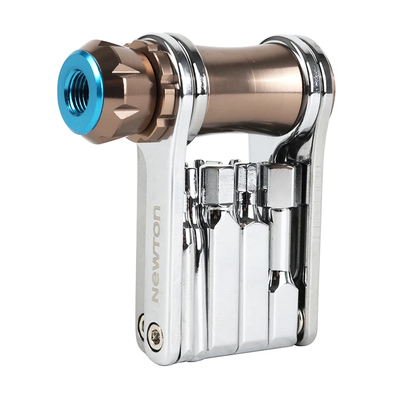 Outil Multifonction Newton 11 Fonctions Clé Allen 2-2.5-3-4-5-6-8 + Tournevis Plat Et Cruciforme + Torx T25 Avec Gonfleur CO2 Compatible Valve Presta - Standard