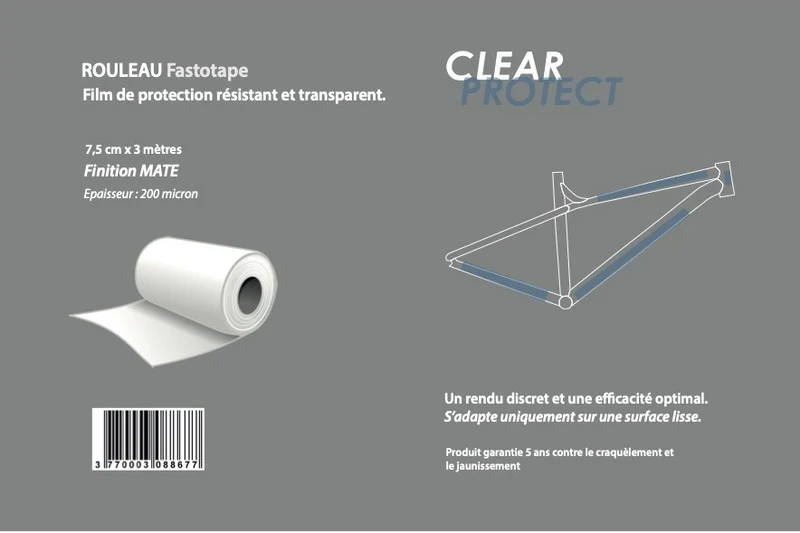 Matte finish Fastotape protective roll
