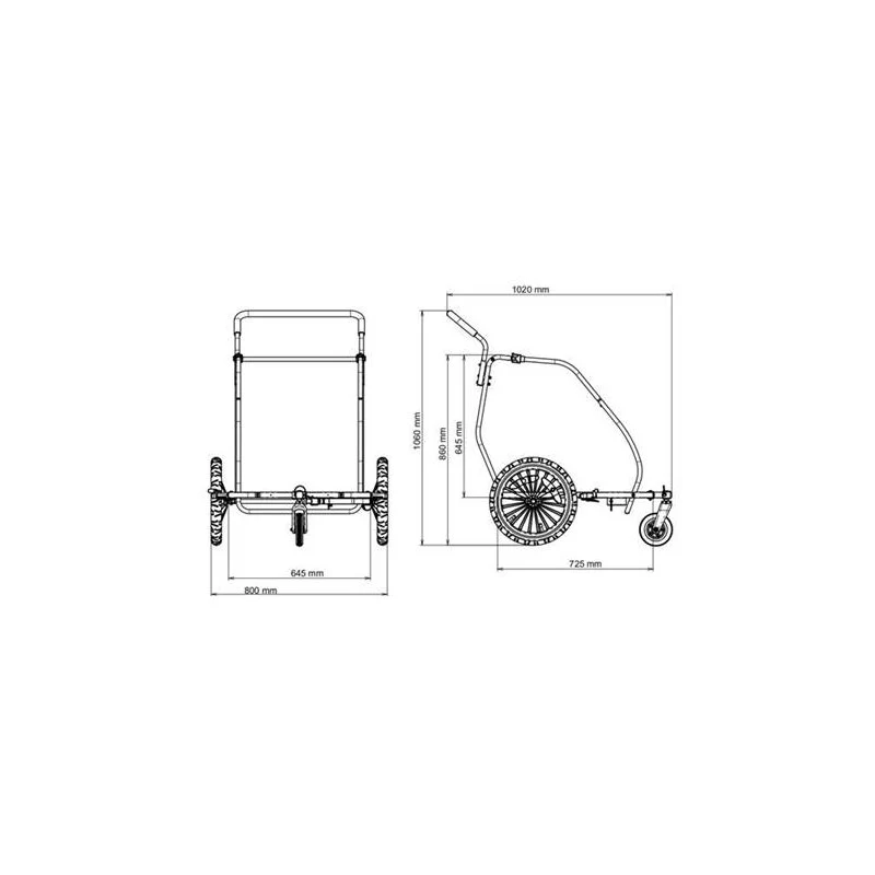 PNA Eco+ child transport trailer