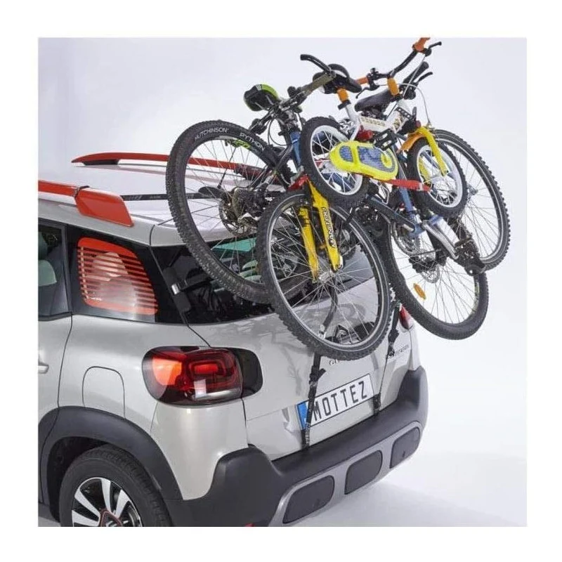 Mottez Shiva roof rack-mounted tailgate bike rack