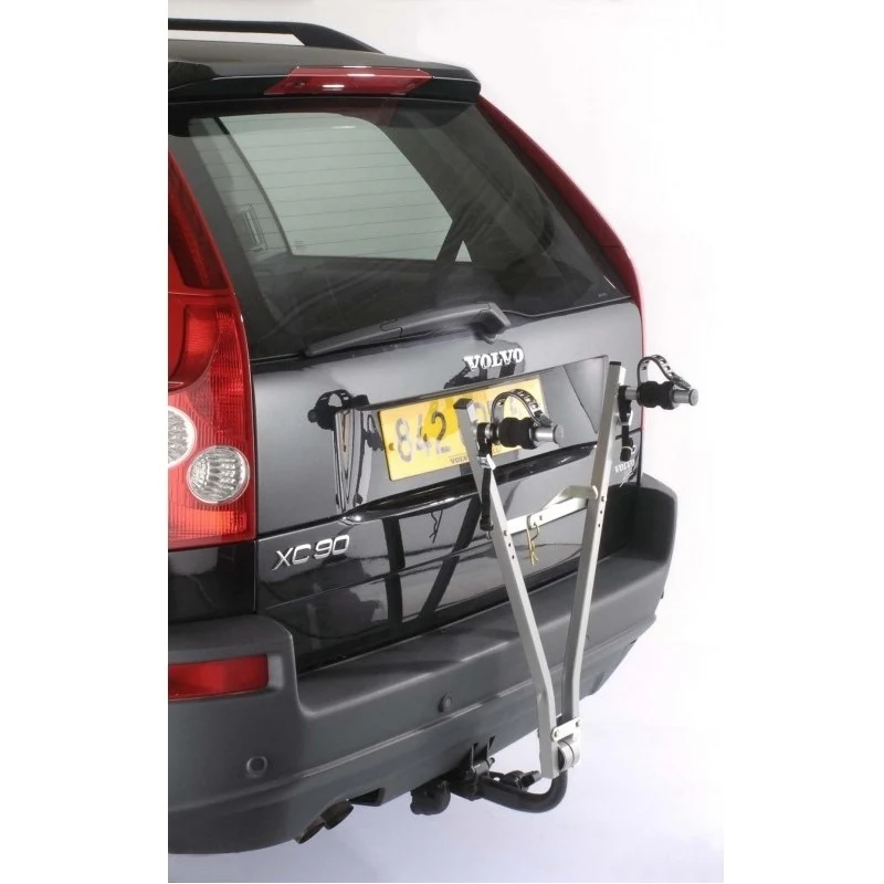 Mottez ultra-compact hitch-mounted bike rack