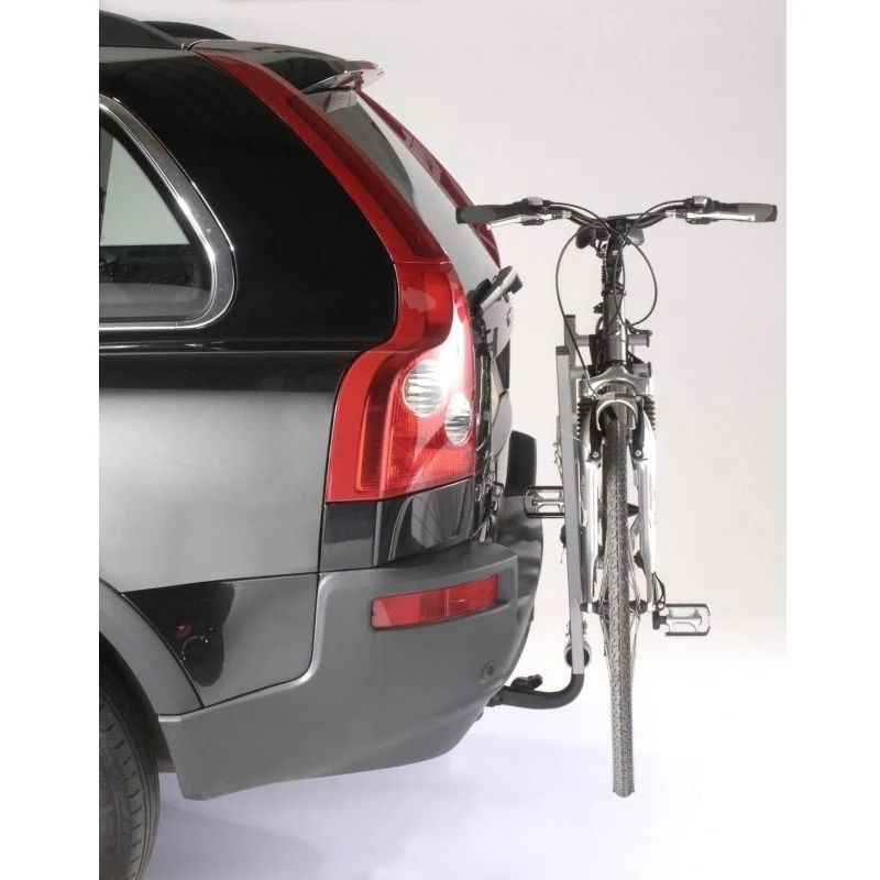Mottez ultra-compact hitch-mounted bike rack