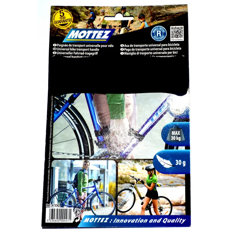 Mottez bicycle carrying handle