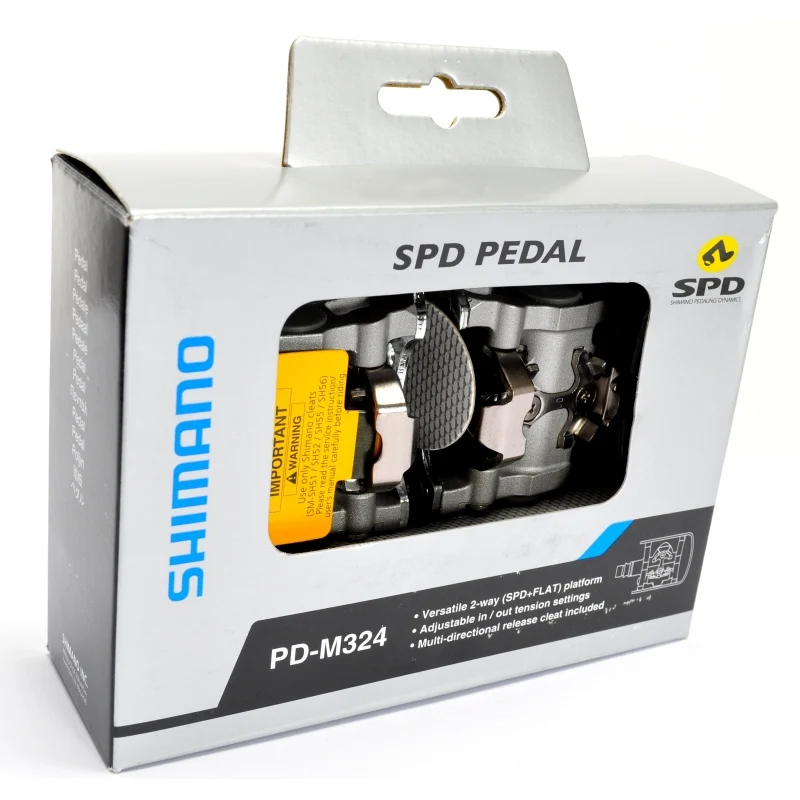Shimano Alivio PD-M324 SPD flat/automatic pedals