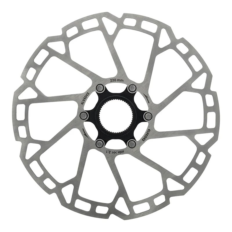 Disque De Frein VTT Centerlock Elvedes 220 mm Argent -Épaisseur 2.3 mm-