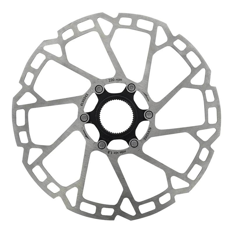 Disque De Frein VTT Centerlock Elvedes 220 mm Argent -Épaisseur 2 mm-