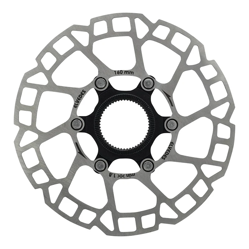 Disque De Frein Route - VTT Centerlock Elvedes 160 mm Argent -Épaisseur 2 mm-