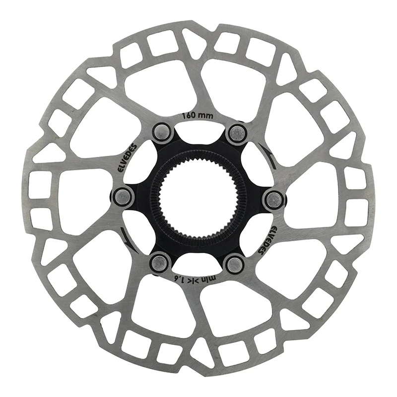 Disque De Frein Route - VTT Centerlock Elvedes 160 mm Argent -Épaisseur 1.8 mm-