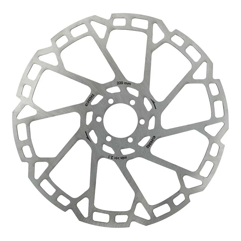 Disque De Frein VTT 6 Trous Elvedes 220 mm Argent -Épaisseur 2.3 mm-