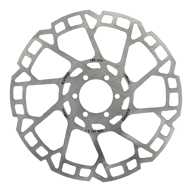 Disque De Frein VTT 6 Trous Elvedes 180 mm Argent -Épaisseur 2.3 mm-