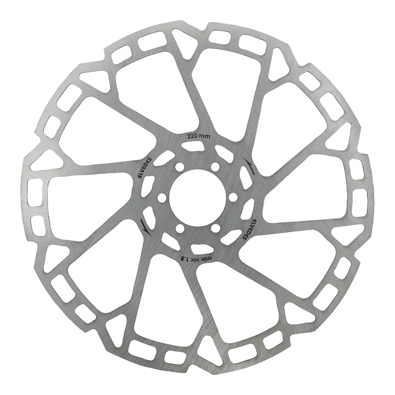 Disque De Frein VTT 6 Trous Elvedes 220 mm Argent -Épaisseur 2 mm-