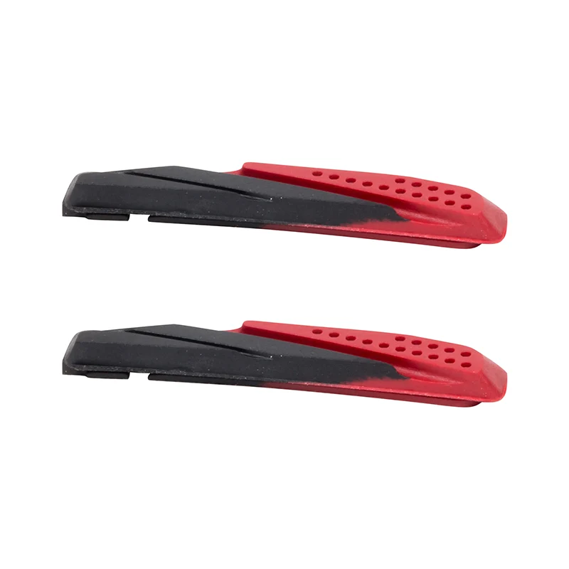 Patin De Frein VTT V-Brake Elvedes 72 mm Noir-Rouge (1 Paire Sur Carte)