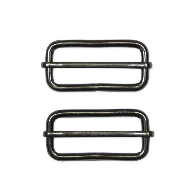 UNIQUE | 2 Boucles Coulissantes | Métal | 38mm (11⁄2″) | 2 pcs