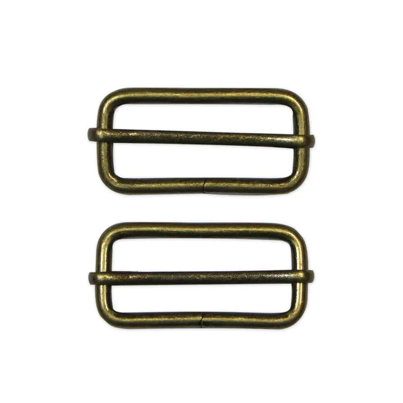 UNIQUE | 2 Boucles Coulissantes | Métal | 38mm (11⁄2″) | 2 pcs