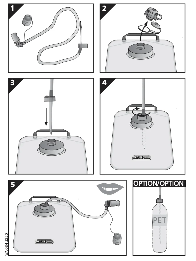 Ortlieb hydration tube