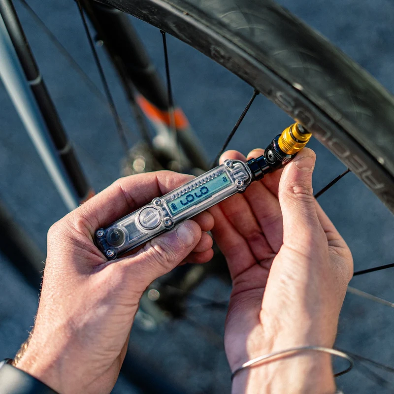 Lezyne Digital Check Drive bicycle tire pressure gauge