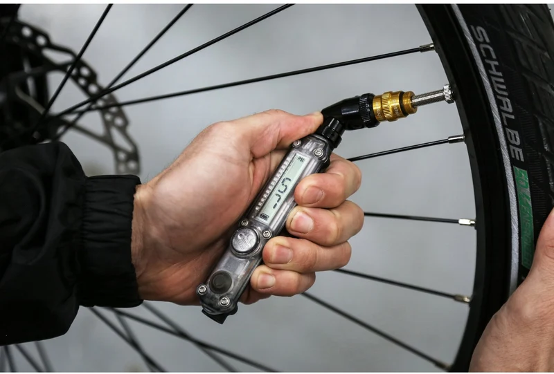 Lezyne Digital Check Drive bicycle tire pressure gauge