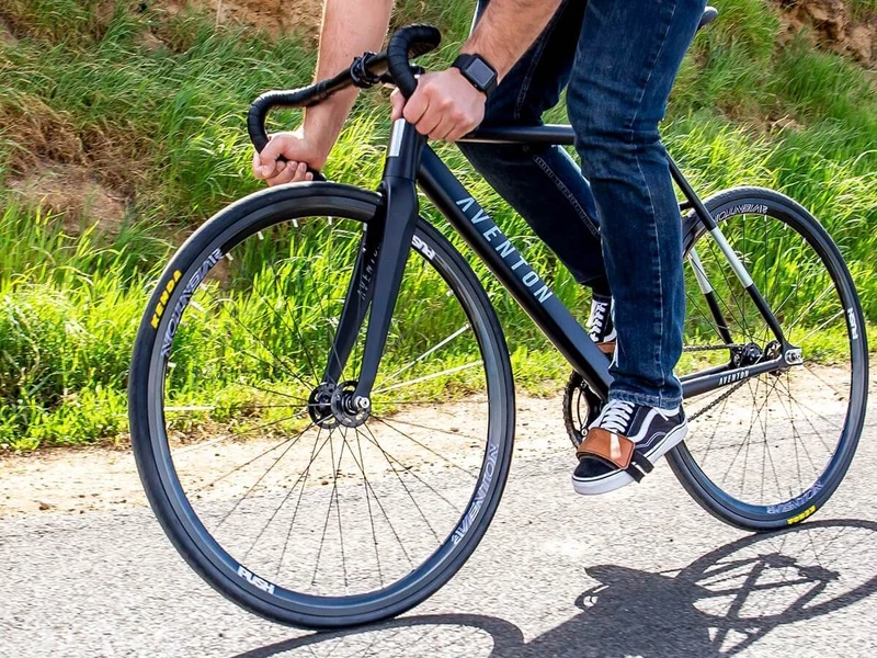 Fixie / Singlespeed Aventon Cordoba Bike - Cool Smoke