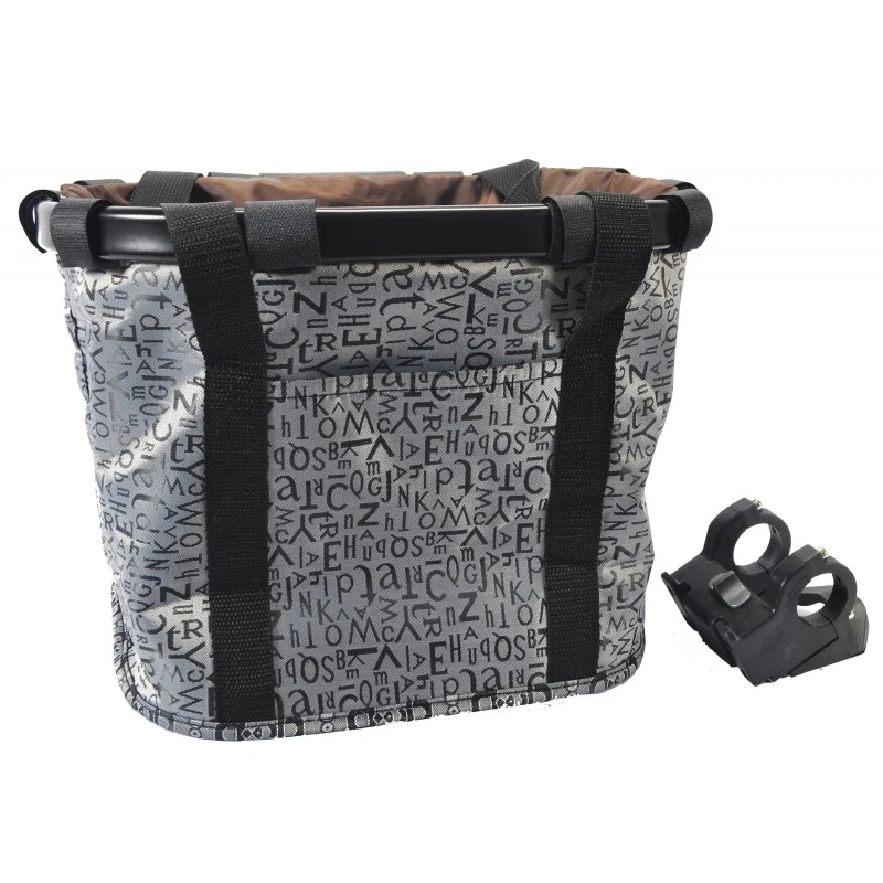 Removable front textile basket PNA Grey/Black