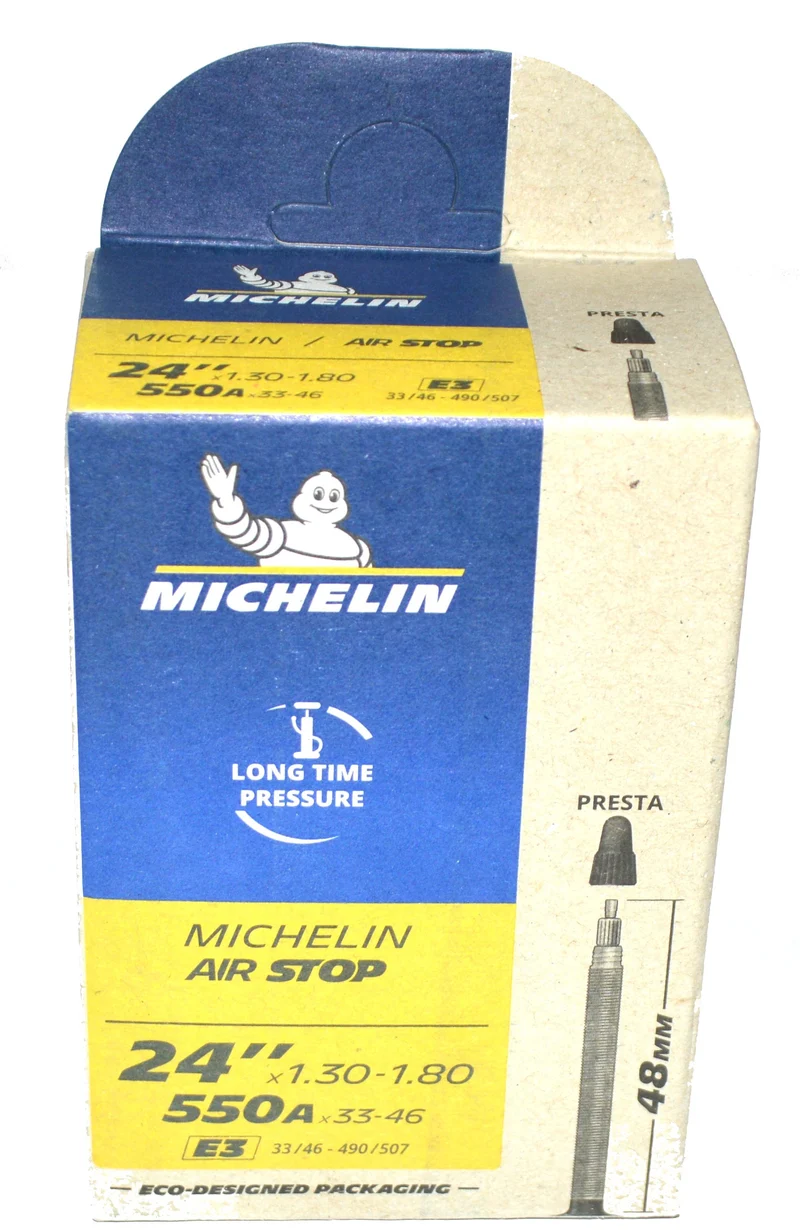 Michelin E3 inner tube 24 x 1.30 - 1.80 550A x 33-46 Presta 48mm