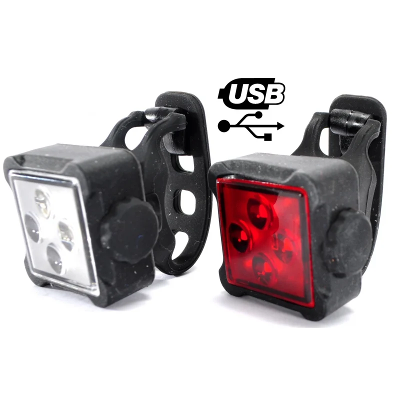 AXA Nite Line 44-R 4 LED front and rear bike light kit