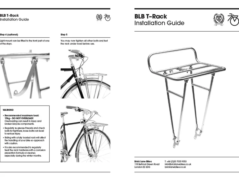 BLB T-Rack Front Rack Silver