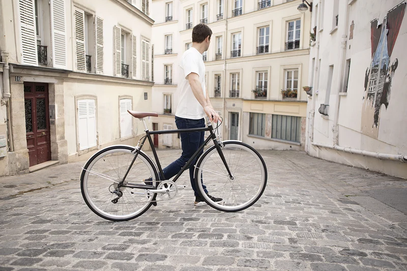 InFiné Cycles Asphalt Urban Bike - Matte Black