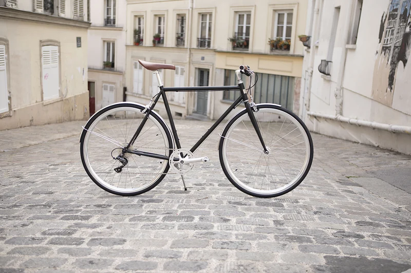 InFiné Cycles Asphalt Urban Bike - Matte Black