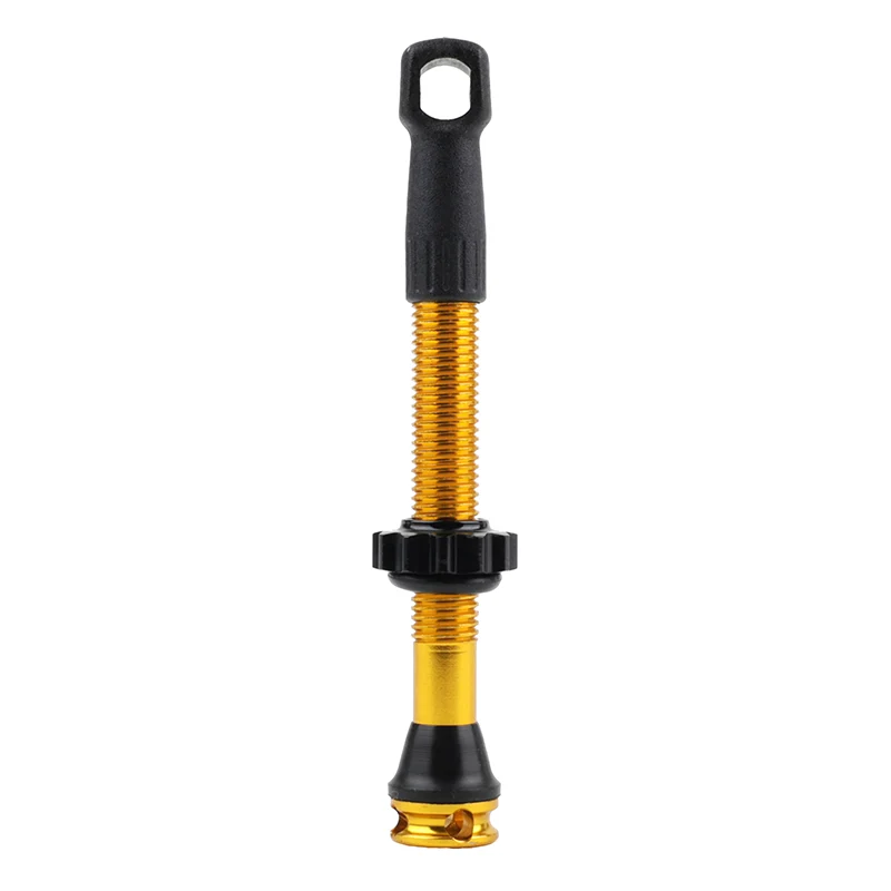 Valve De Pneu Tubeless Presta Newton Colori Or 47 mm 4 Trous Pour Diffusion Preventif (Vendu A L'Unite) - Livre Avec Démonte Obus