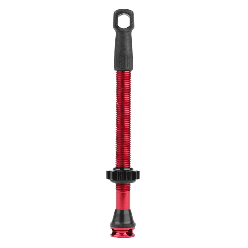 Valve De Pneu Tubeless Presta Newton Colori Rouge 47 mm 4 Trous Pour Diffusion Preventif (Vendu A L'Unite) - Livre Avec Démonte Obus