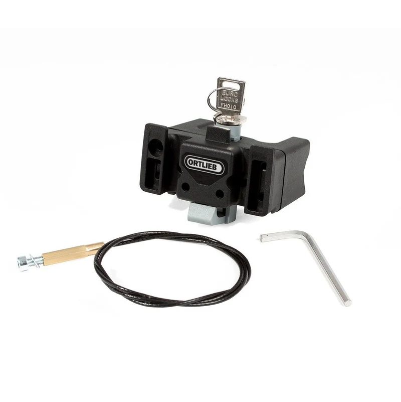 Ortlieb handlebar bag holder with lock