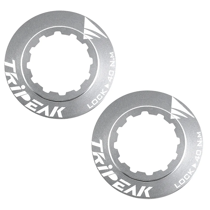 Écrou Disque De Frein Centerlock Tripeak Aluminium Ultra Léger 7G Argent - Serrage Interne (Vendu A La Paire)