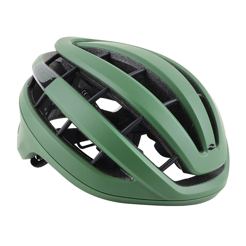Casque Vélo Adulte Gist Route Rapido Vert Mat Taille 52-58 Réglage Molette 255 G (Compatible VTT - Gravel)