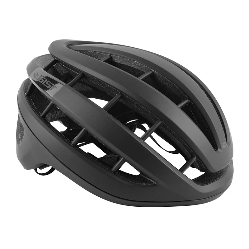 Casque Vélo Adulte Gist Route Rapido Noir Mat Taille 52-58 Réglage Molette 255 G (Compatible VTT - Gravel)