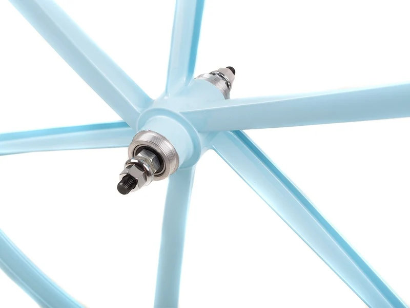 Sky blue 6 Spoke spoke wheel