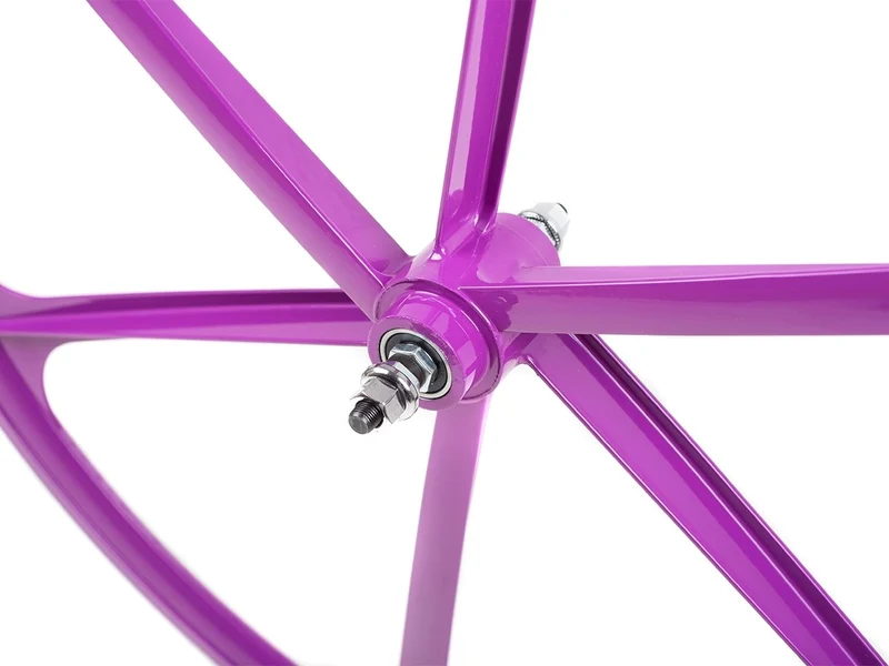 6 Spoke purple spoke wheel
