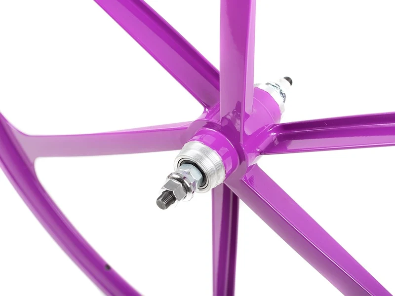 6 Spoke purple spoke wheel