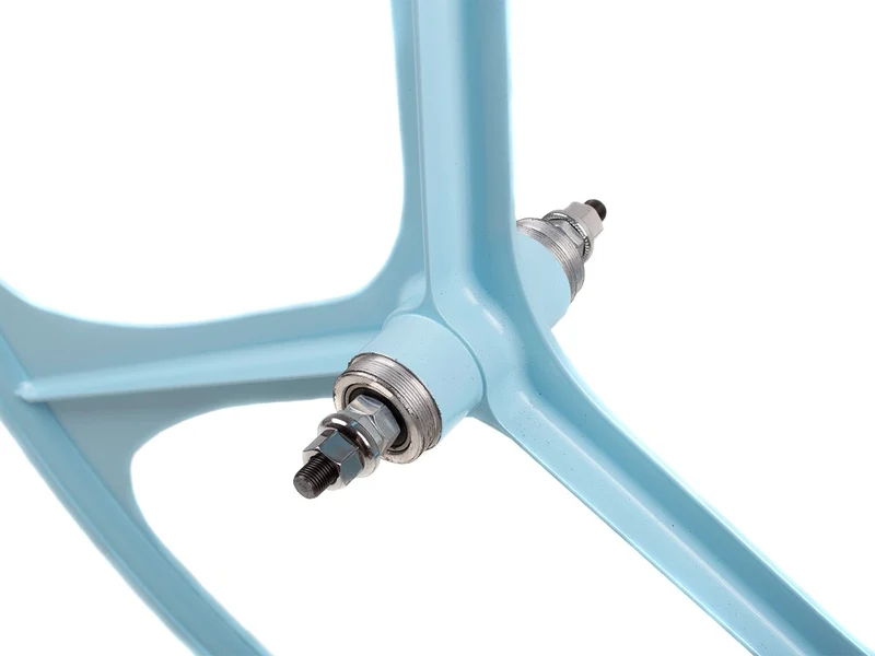 Sky blue 3 Spoke spoke wheel