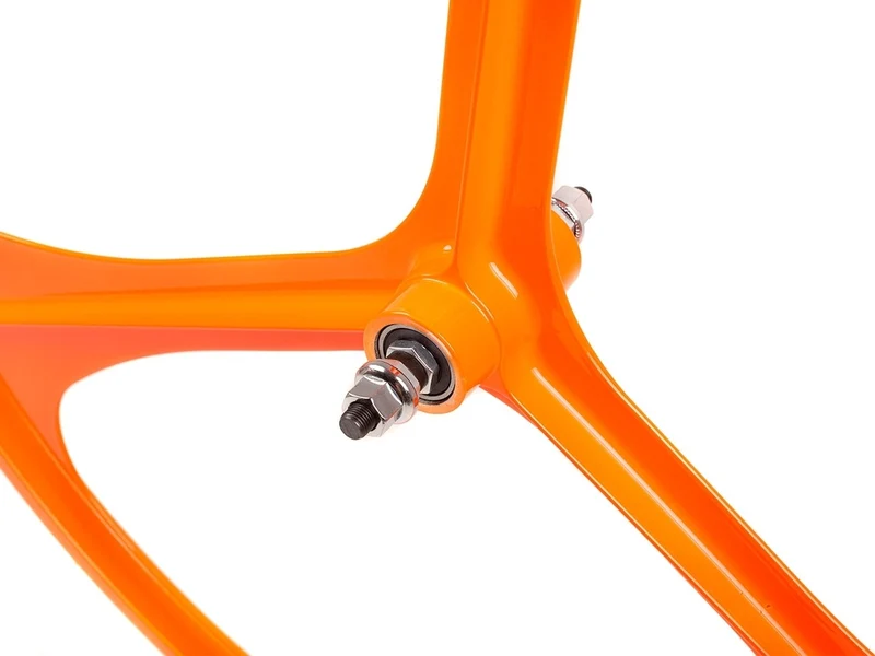 3 Spoke orange wheel