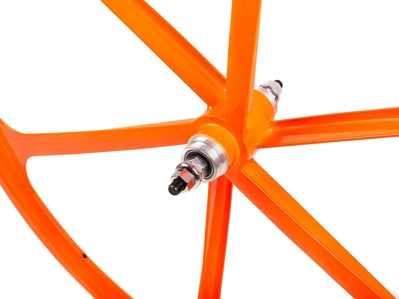 3 Spoke orange wheel