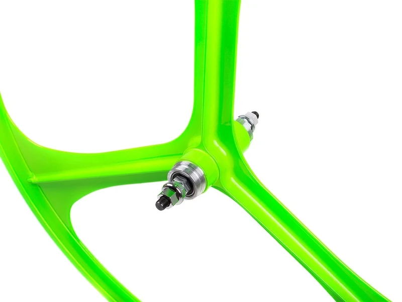 3 Spoke Green Wheel