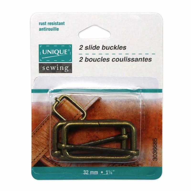 UNIQUE | 2 Boucles Coulissantes | Métal - 32mm (11⁄4″) | 2 Pièces