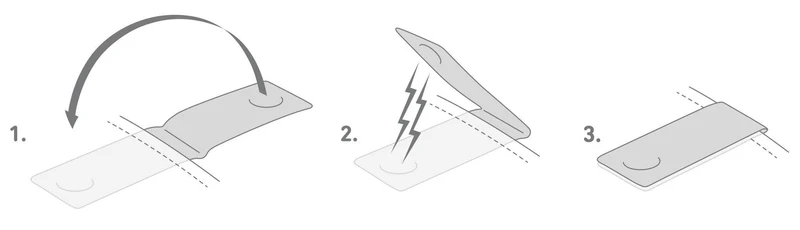 BOOKMAN White Reflector Clip