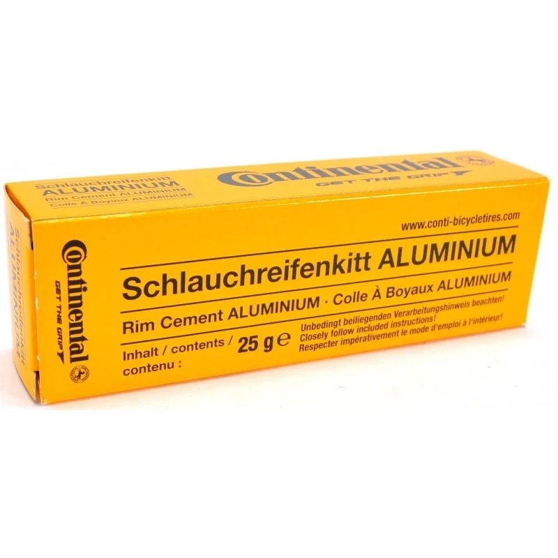 Tubular glue for aluminum rim