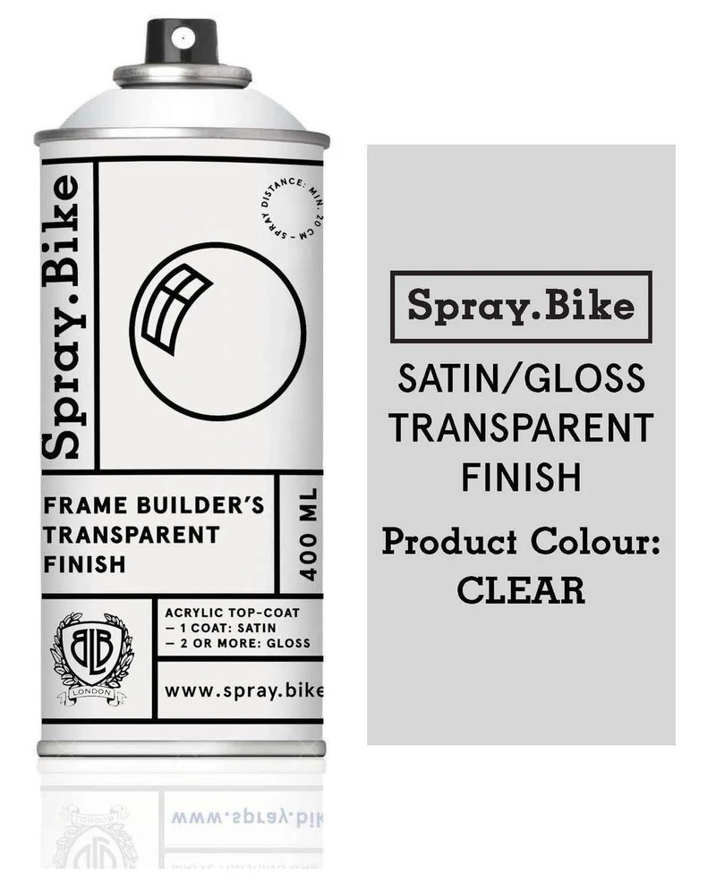 Bicycle clear varnish Spray.Bike Satin / Gloss