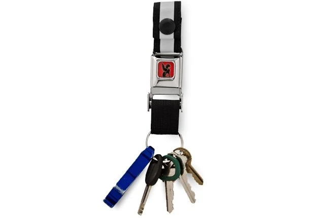 Chrome mini Buckle key ring