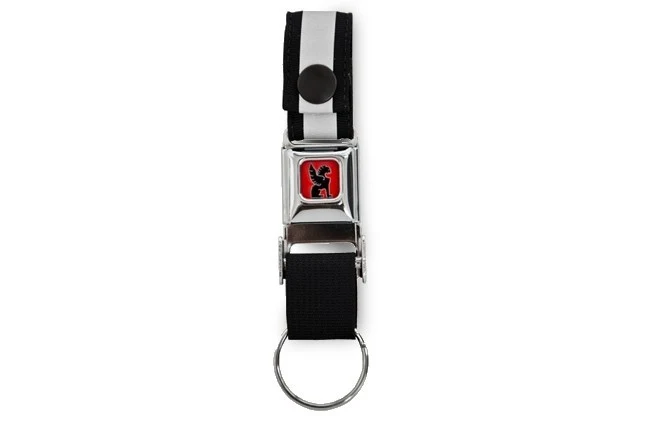Chrome mini Buckle key ring