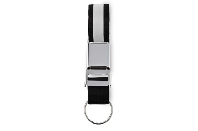 Chrome mini Buckle key ring